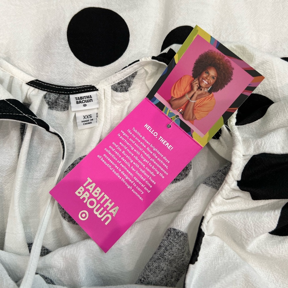 NWT Tabitha Brown x Target Polka Dot Dress - Picture 2 of 4